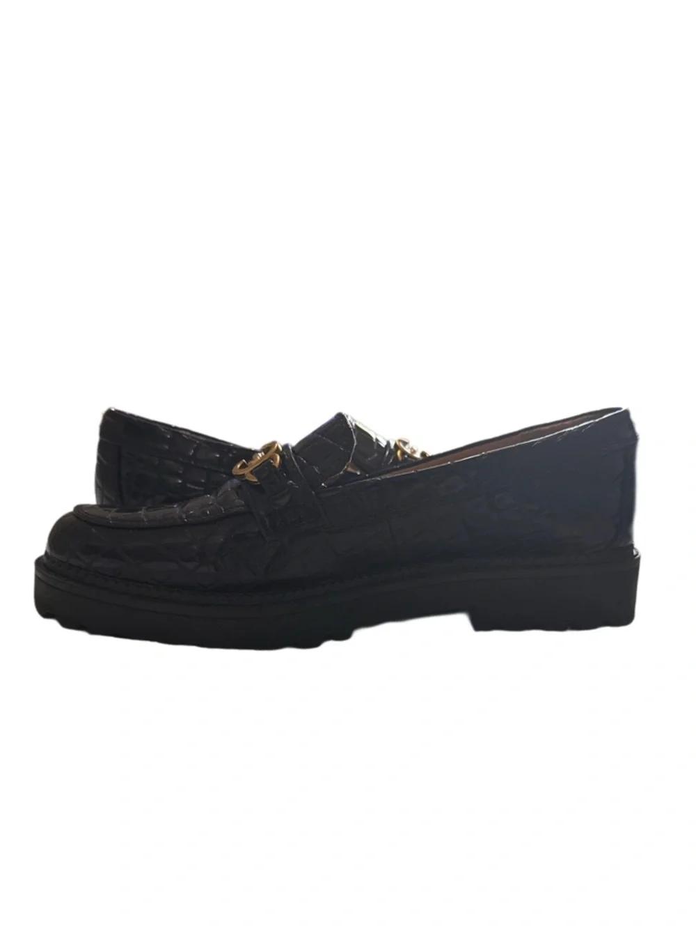 CIRCUS BY SAM EDELMAN DEANA CROC PATENT LOAFERS